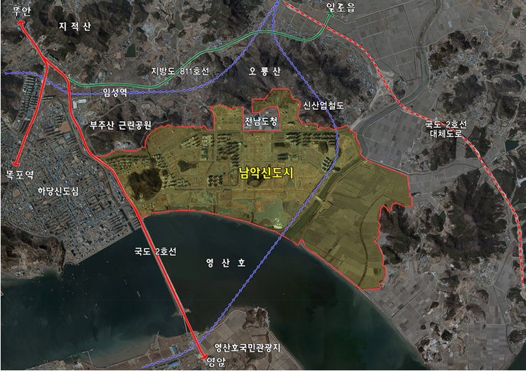 옥암지구 도시개발사업 이미지