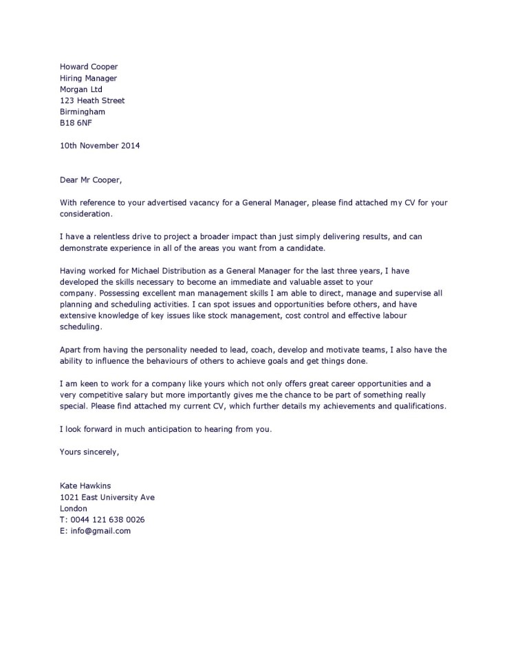 beauty counter manager cover letter