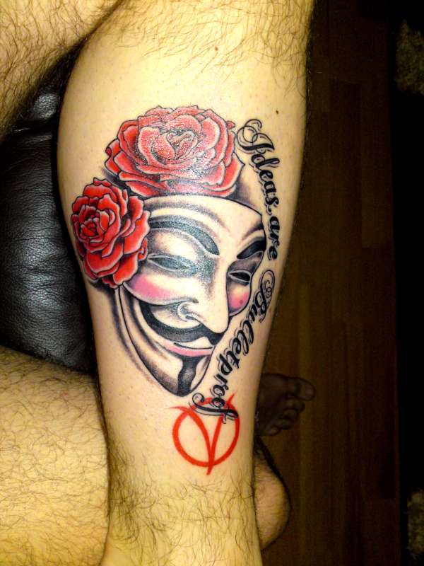 V For Vendetta tattoo 영화 브이포벤데타 타투 문신 송파타투 잠실타투 신천타투 네이버 블로그