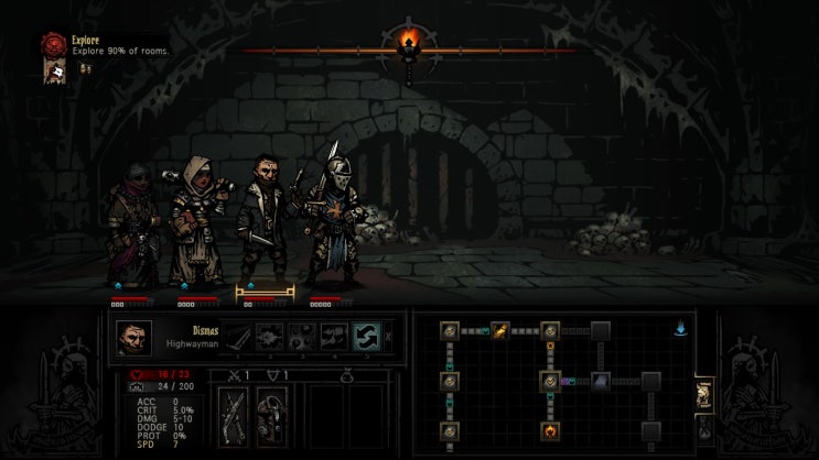 다키스트 던전 Darkest Dungeon 플레이 기록 3 이 게임은 극초반이 힘듭니다 Apprentice Ruins Medium 2nd Week 네이버 블로그