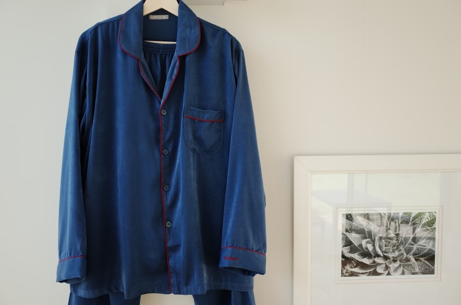 New Wine Silk Pajamas Newlyweds Couple Pajamas Fas